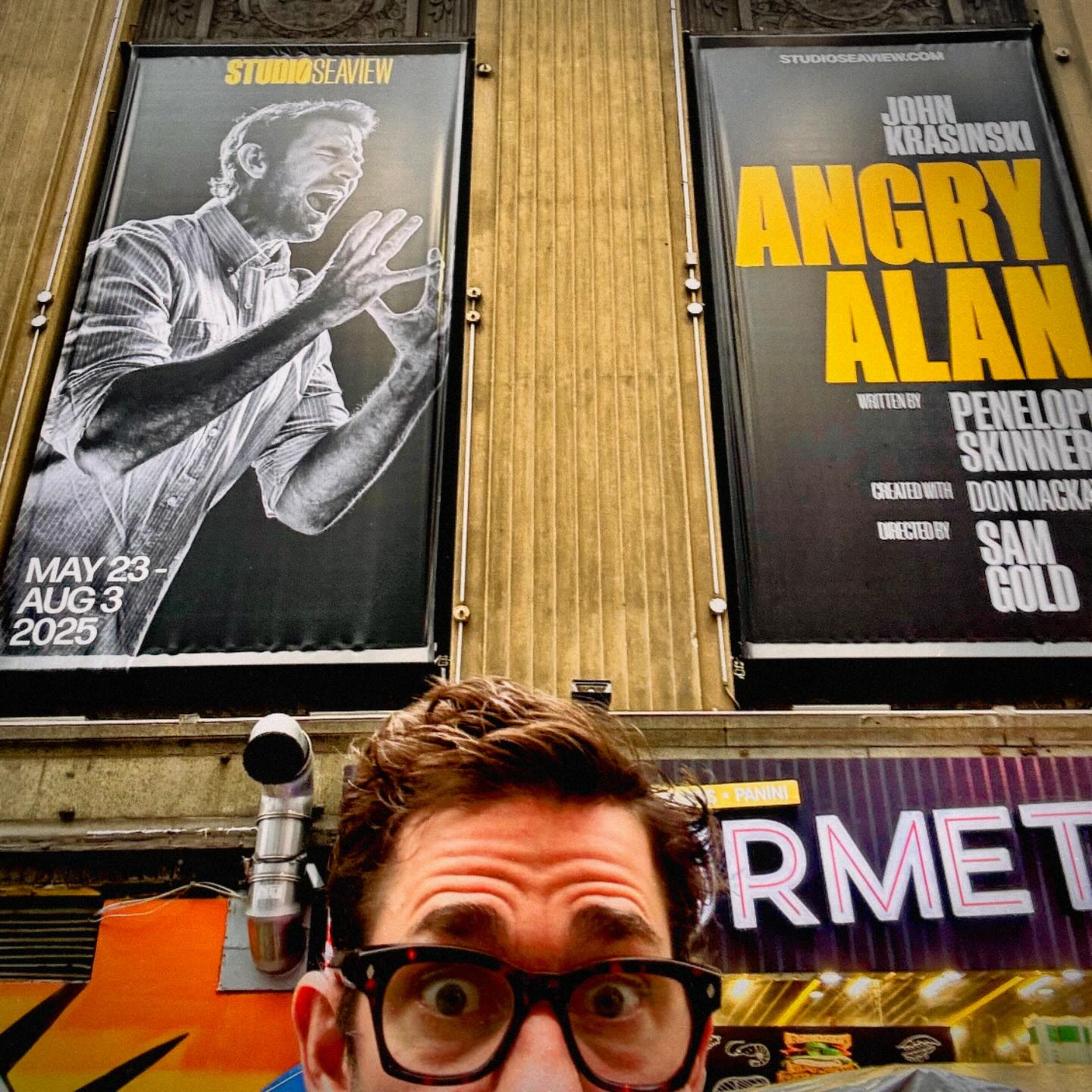 Awwww yeah! First day of rehearsal! 🤢 ANGRY ALAN by Penelope Skinner, directed by Sam Gold!!!! Starts May 23rd - Aug 3rd at Studio Seaview! See you there!!