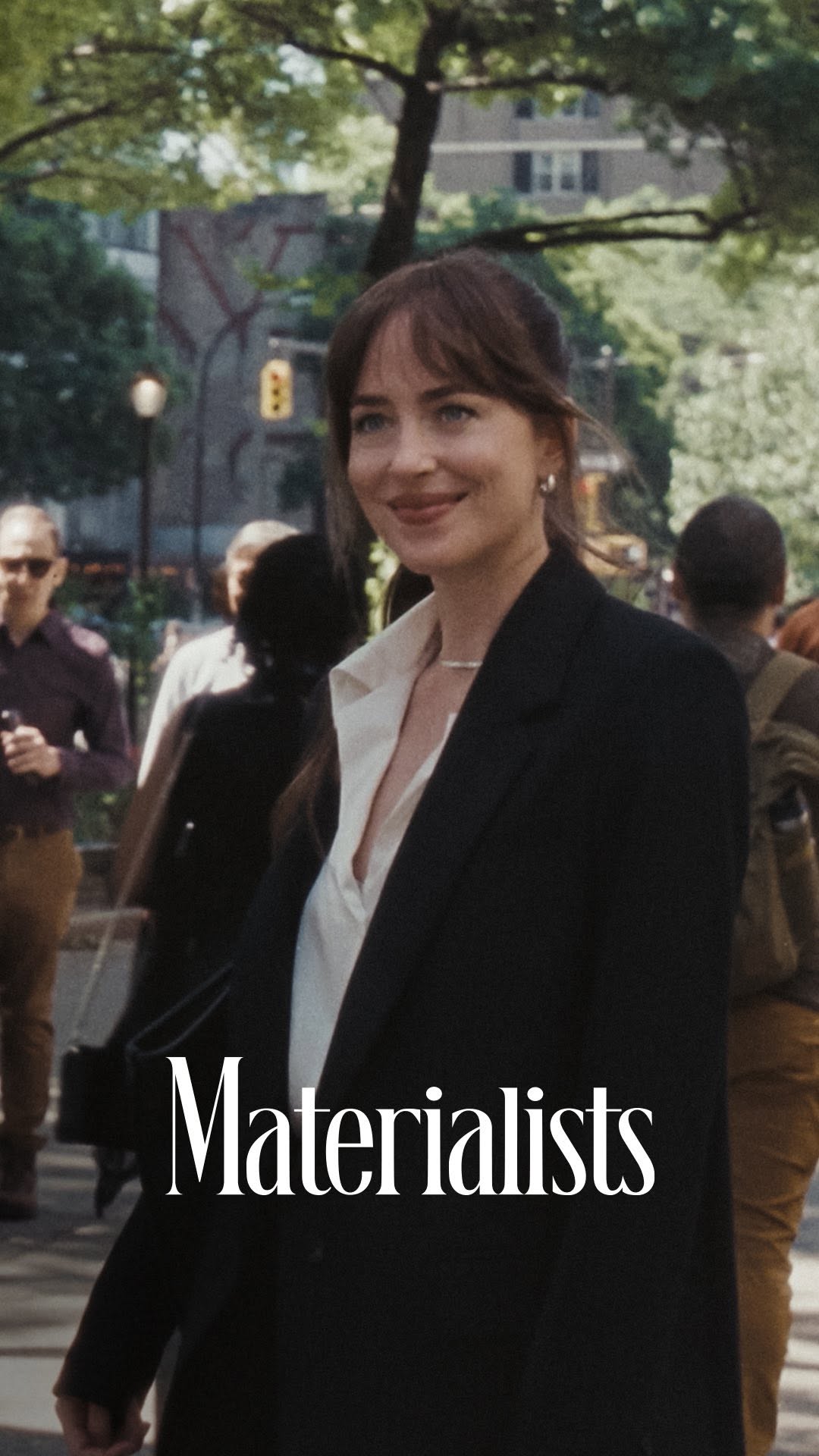 What’s a couple inches? Watch the new trailer for MATERIALISTS, a fresh take on the math of modern love from Academy Award nominated writer-director Celine Song. Starring Dakota Johnson, Chris Evans, and Pedro Pascal. In theaters June 13.