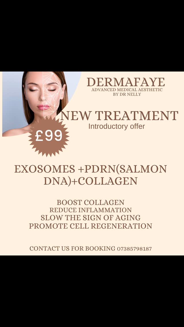 🚨 introducing new treatment!🚨🚨 our new treatment includes exosomes, PDRN( salmon DNA) and collagen! Special introductory offer! #aesthetic #microneedlingtherapy #salmondna #skincarehalal #skinrejuvenation #pigmentation #pigmentationtreatment #rejuvination #aestheticclinic #london #collagen #collagenpeptides #pdrn #polynucleotides