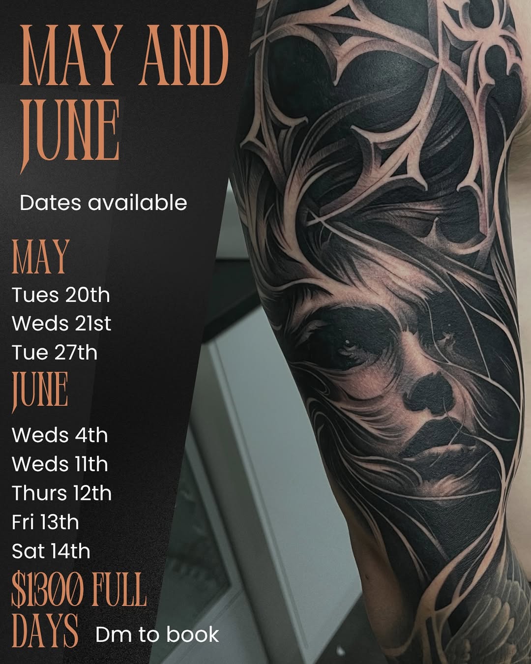 @evolvedink
Dm me to book