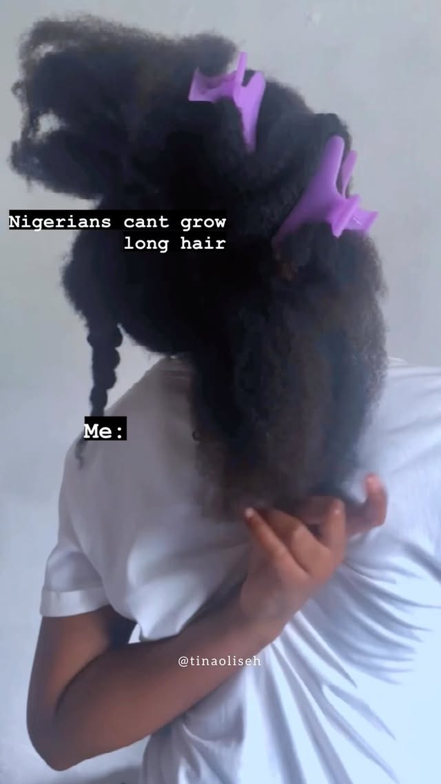 🌚🌚yes i know gene plays a role in hair growth, but if you have good genes and have a bad haircare practice trust me ….. your hair won’t flourish😩
Will soon be sharing my hair growth journey on youtube 🌹
So go subscribe
Link in bio