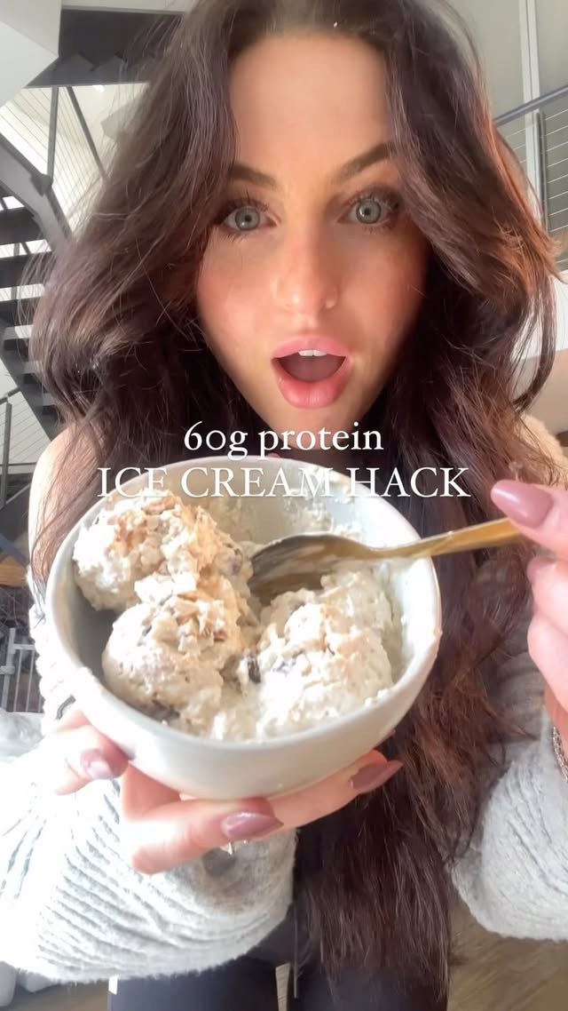Peanut butter cheesecake ice cream 🍨 🤯
Follow @lainiecooks_ for more healthy recipes ideas!
I’m actually freaking out that you can make the creamiest ice cream that tastes like straight up cheesecake ice cream but is actually good for you and LOADED with protein. The star ingredient? WHOLE MILK COTTAGE CHEESE. If you think you don’t like cottage cheese, this will still win you over.
I need to make other flavors asap… Hit me with some flavors ideas in the comments!
Ingredients:
1 container of @good_culture whole milk cottage cheese
1/4 cup or more sweetener of your choice (I like to use raw honey or date syrup)
1-2 tbsp of natural peanut butter
1/2 cup chocolate chips
Instructions: Using a high powered blender, food processor, or immersion blender, add cottage cheese and sweetener and blend until it’s silky smooth. Add in peanut butter and chocolate chips. Make swirls using a spoon and place it back into container. Top with more peanut butter and chocolate chips. Freeze for a few hours and enjoy!
PRO TIP: to make sure it does not turn icy, stir every hour or so while in freezer and don’t freeze longer than 4-5 hours.
#cottagecheese #cottagecheeseicecream #proteinicecream #glutenfree #highprotein #healthyicecream #dessertideas