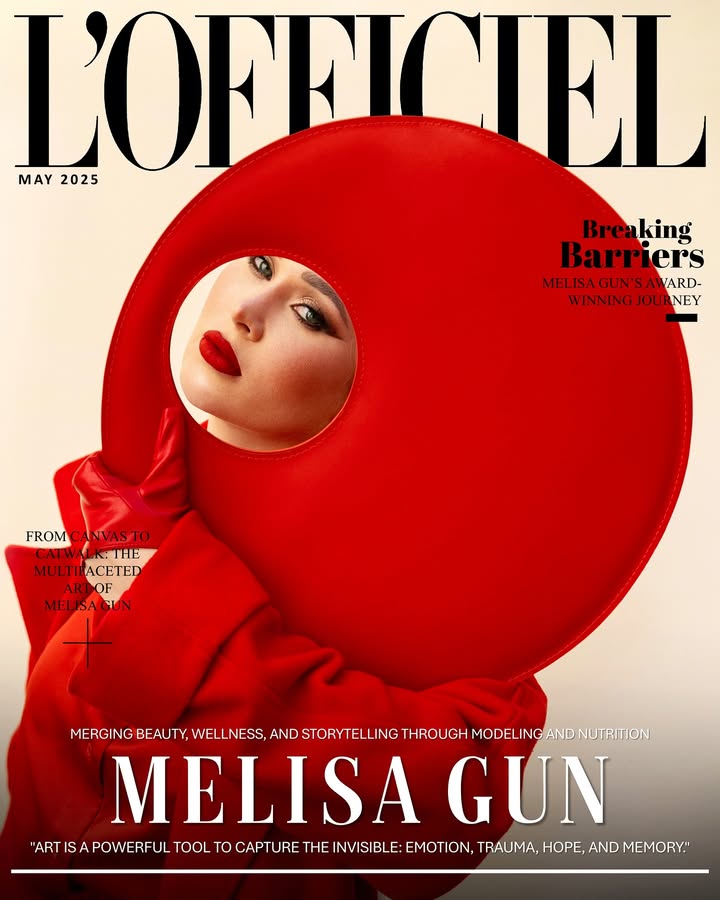 “Art is a powerful tool to capture the Invisible: Emotion, Trauma, Hope, and Memory.” – Melisa Gun To the attention of readers — an interview with a famous model, artist and doctor Melisа Gun. In a conversation with us the girl revealed the secrets of winning many contests, as well as told about the award, which she was recently honored with.
You are actively developing in several areas at once. Tell us about your artistic journey and your creative approach.
My artistic journey uniquely explores memory, identity, and transformation. I traverse traditional media like oil on canvas and digital platforms, including NFT-based art, in a distinctly different way. My creative process often begins with an emotion or a social question, and I allow the medium to evolve from there — whether it’s a physical painting, a digital reinterpretation, or an installation. I’m particularly interested in how art can challenge perception and provoke dialogue — how space, time, and memory interact in both personal and collective consciousness. For me, creativity is not confined by format; it’s a continuous exploration of meaning. Photo - Marina Danilova @msdanilova
Makeup&hair Savriniso Mansurova @savrina_wien
Style Anna Romanko @anna_romanko_fashion
Bag @nazarenko_bag
Suit @cici_coco.official
Shirt de.silkysilky
Coat parosh.com
Hat kapelukh.ua