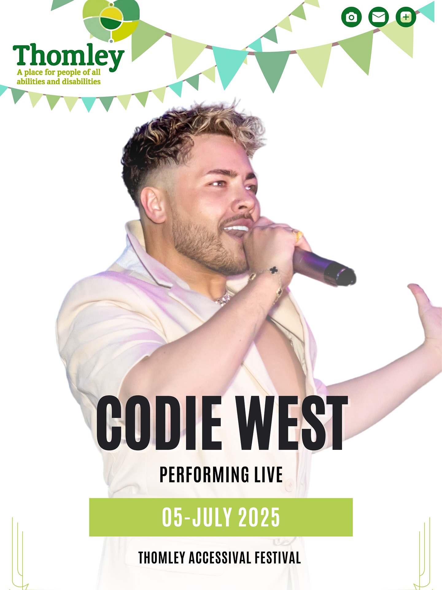 Pleased to announce that I’ll be taking to the stage at @thomley_ accessival festival in #buckinghamshire on Saturday 5th July. Join us for a day of Food, Drinks, Music and Fun for the whole family! Get your tickets via the link in my bio! and use code Accessival 20 for 20% off!