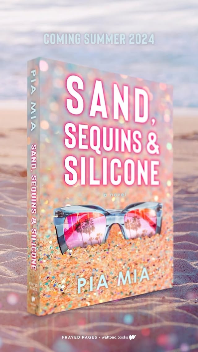 “Sand, Sequins & Silicone” We are thrilled to share the cover for @piamia’s debut novel arriving Summer 2024 🎀 Peek inside the secrets, drama, fun and romance of Princess’ life as she takes Hollywood by storm. We can’t wait, it’s almost 💗 PRINCESS SEASON 💗