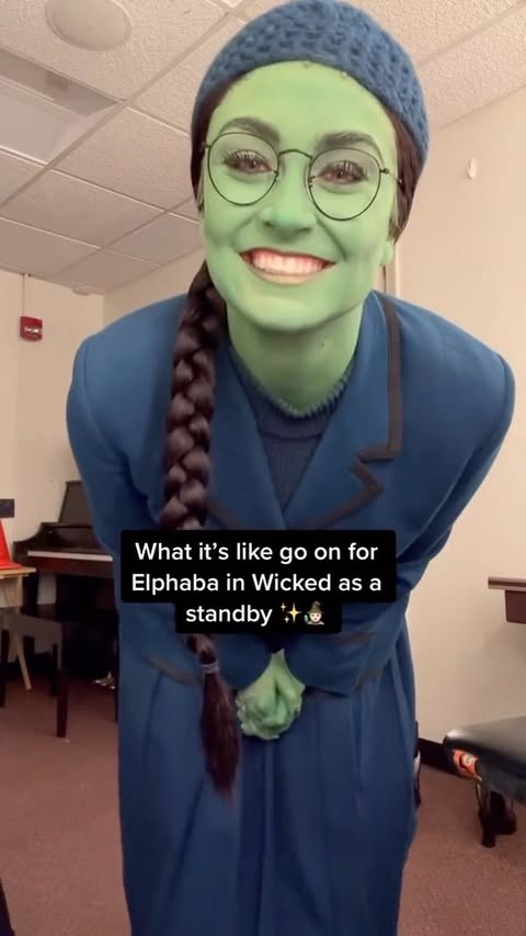 Standing by has taught me soooo much about patience and surrendering to the unknown. It’s a challenging job, but it’s also INCREDIBLY rewarding. Special appearance by standby sis @jennydinoia !!! #wicked #wickedthemusical #elphaba #defyinggravity #musicaltheater #nationaltour #broadway #actor