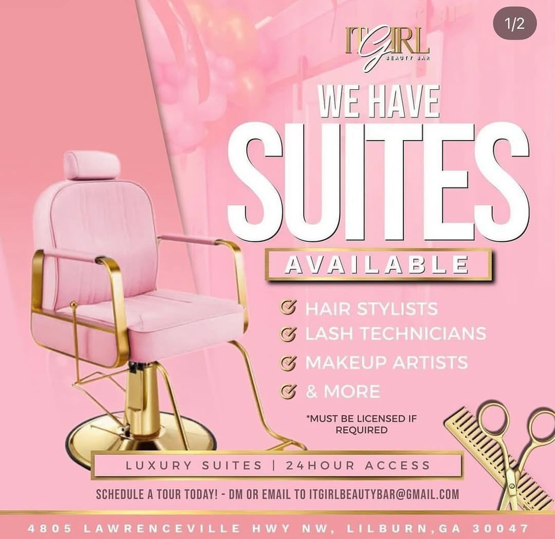 $100 OF ALL SUITES WHEN YOU SIGN UP FOR THE MONTH OF MAY ONLY A WEEK LEFT 💕
DM FOR MORE INFORMATION 💕