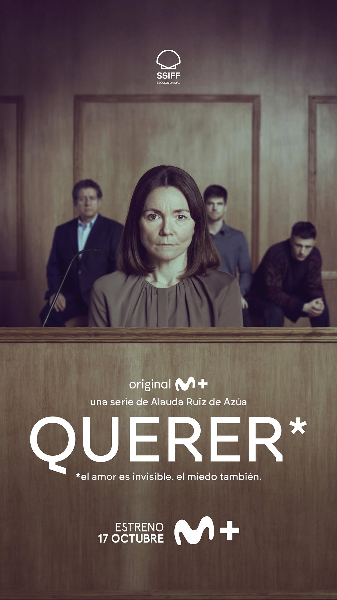 #Querer, la primera serie que dirige 𝗔𝗹𝗮𝘂𝗱𝗮 𝗥𝘂𝗶𝘇 𝗱𝗲 𝗔𝘇𝘂́𝗮, se estrena en la sección oficial (fuera de concurso) del @sansebastianfes.
Estreno el 17 de octubre en Movistar Plus+.