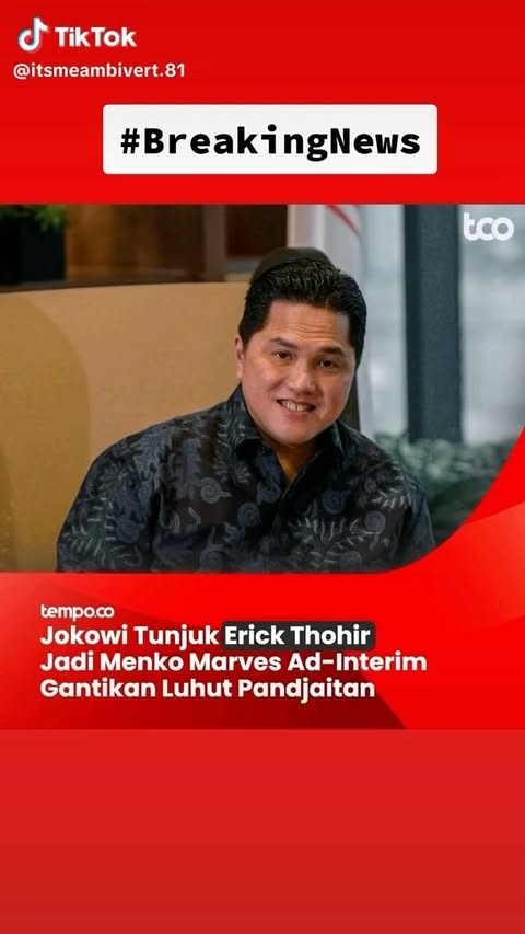 Selamat mengemban tugas Chief @erickthohir
#erickthohir