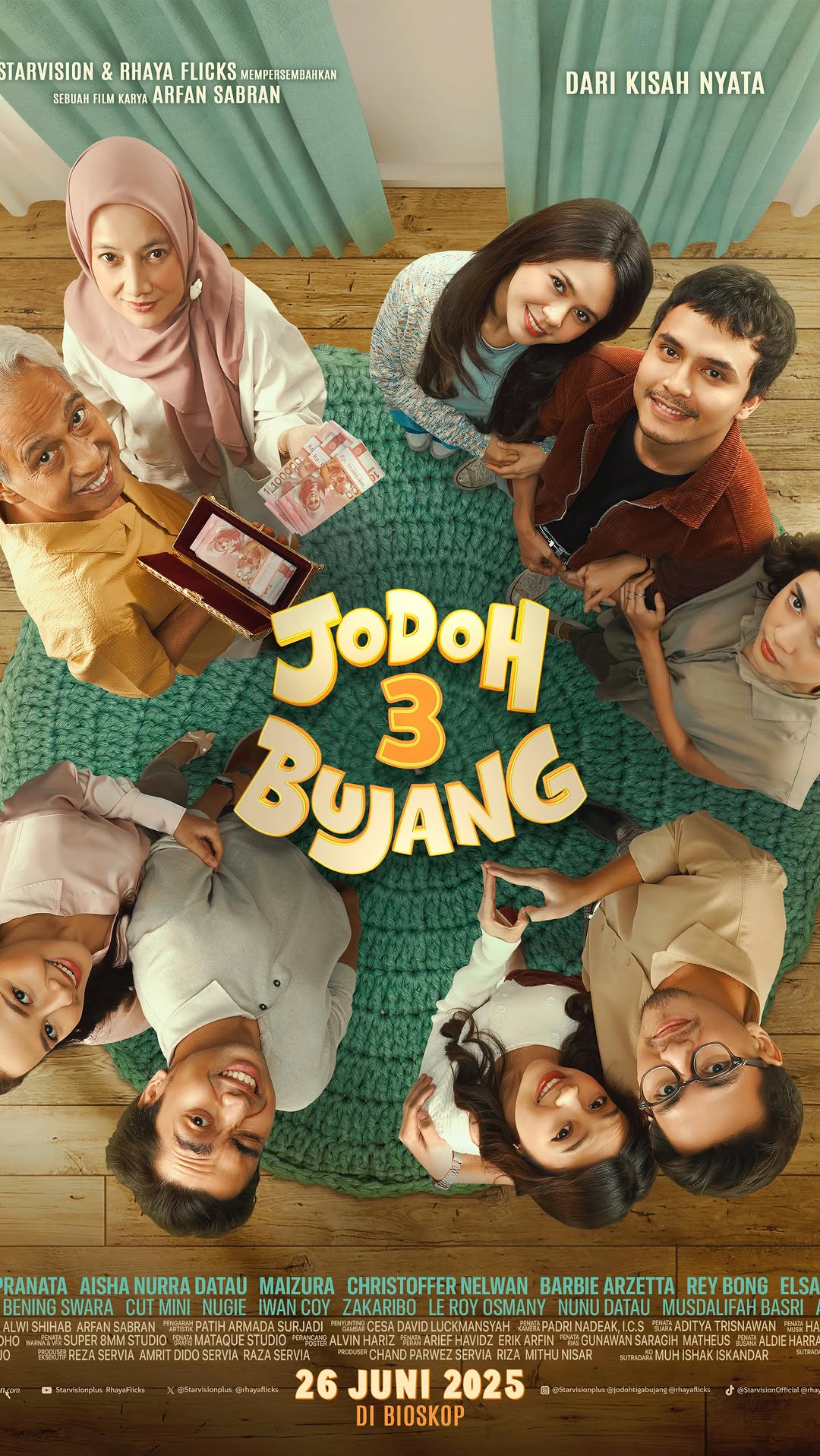 THE TRAILER IS OUT!!!! 🔥🎬
Saksikan "Jodoh 3 Bujang" tanggal 26 Juni 2025 di Bioskop kesayangan Anda!!!❤️
