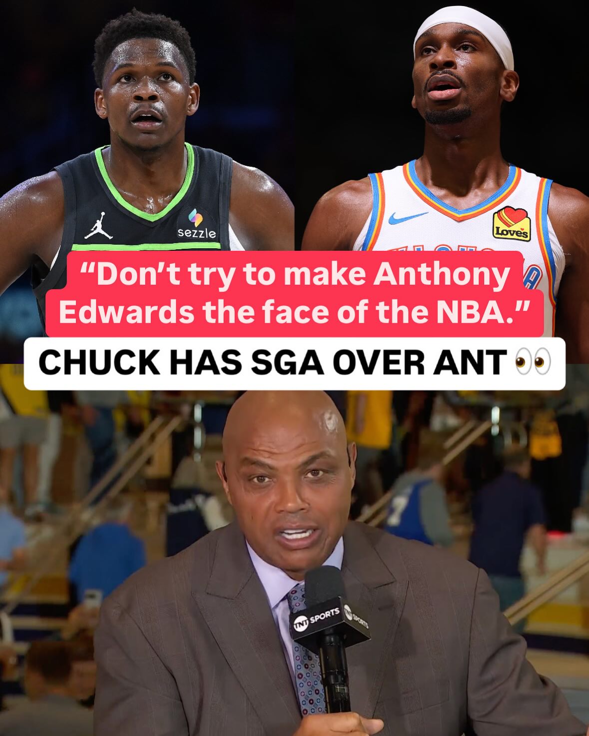 @charleswbarkley says SGA is taking the “Face of the League” debate 🫣