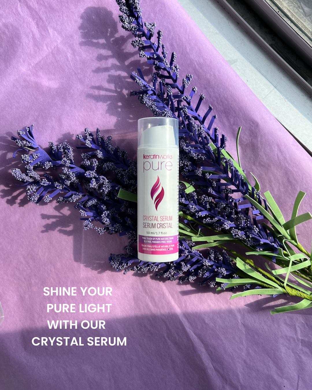 ✨Shine your PURE light from root to tip ✨ Our PURE Crystal Serum is your hair's daily dose of glow, protection, and hydration 💧💎
Lightweight, non-greasy, and 100% clean—this serum seals split ends, adds crystal-clear shine, and offers heat protection for your styling routine 🌿💫
Whether you’re air-drying or heat-styling, this is your go-to for polished, healthy hair—every single day 🧖♀️✨
💚 Vegan
🌱 SLS-free
🚫 Paraben-free
✅ Color-safe
🔥 Heat protection
🌟 Shine that speaks for itself
Let your hair glow naturally with PURE 💎
#KeratinworksPure #CrystalSerum #CleanHairCare #GlassHairGoals #HealthyHairJourney #VeganHairCare #SLSFree #ParabenFree #ColorSafe #NonToxicBeauty #HairCareRoutine #HairCareGoals #SilkyHair #ShinyHair #HairGlowUp #HeatProtection #NaturalHairShine #PureIngredients #HairWellness #GreenBeauty #CrueltyFreeHaircare #CleanBeautyRoutine