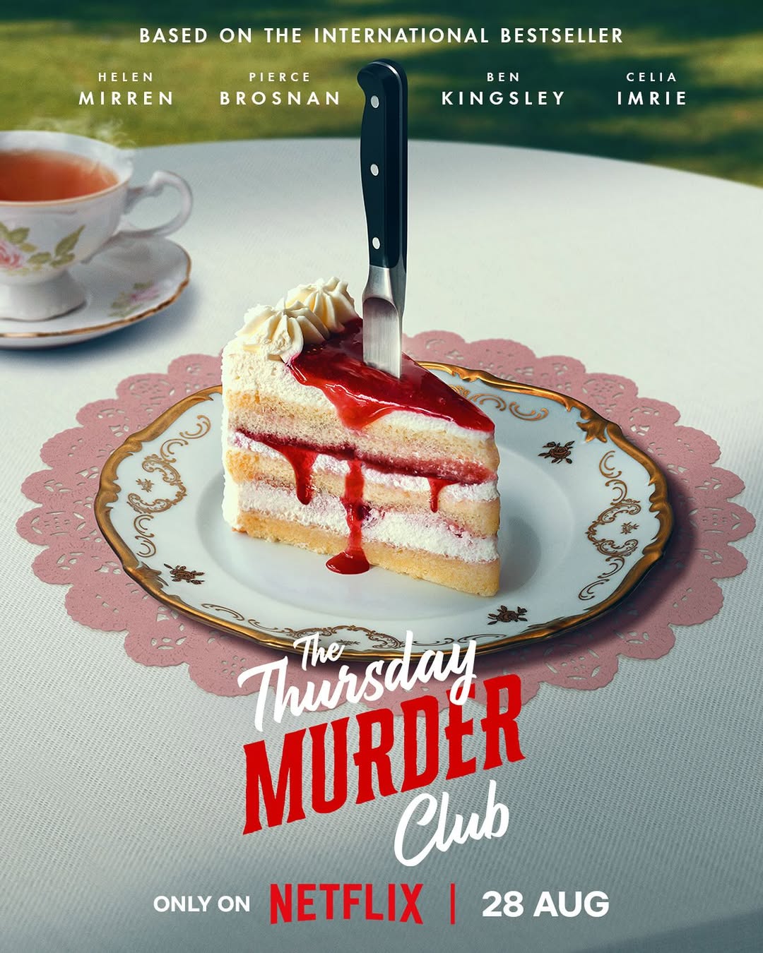 I had the pleasure of watching #thethursdaymurderclub a couple of weeks ago and I can happily say you are in for a treat on August 28th
Funny, charming and incredibly poignant the whole movie is like a big beautiful slice of cake 😋
@netflix @amblin @thursdaymurderclub