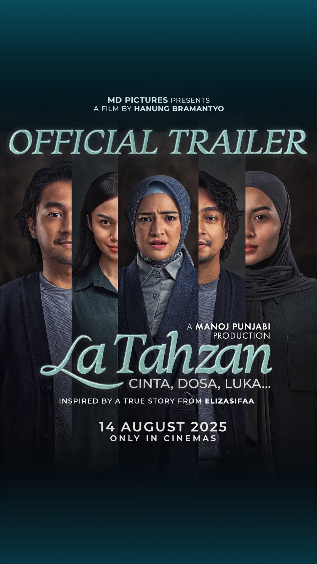 Official Trailer La Tahzan
Tidak selalu tentang benar atau salah, tapi tentang bagaimana kita bertahan saat segalanya berubah
LA TAHZAN TAYANG 14 AGUSTUS 2025 DI BIOSKOP
#LaTahzan
#FilmLaTahzan
#CintaDosaLuka
#TimLaTahzan