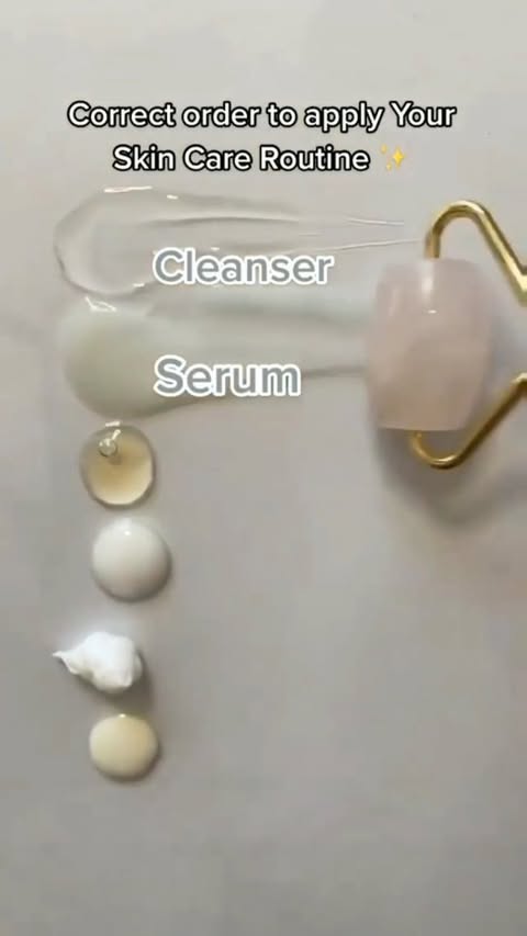 The correct order to apply your skin care routine ✨
By @jessicamiasato