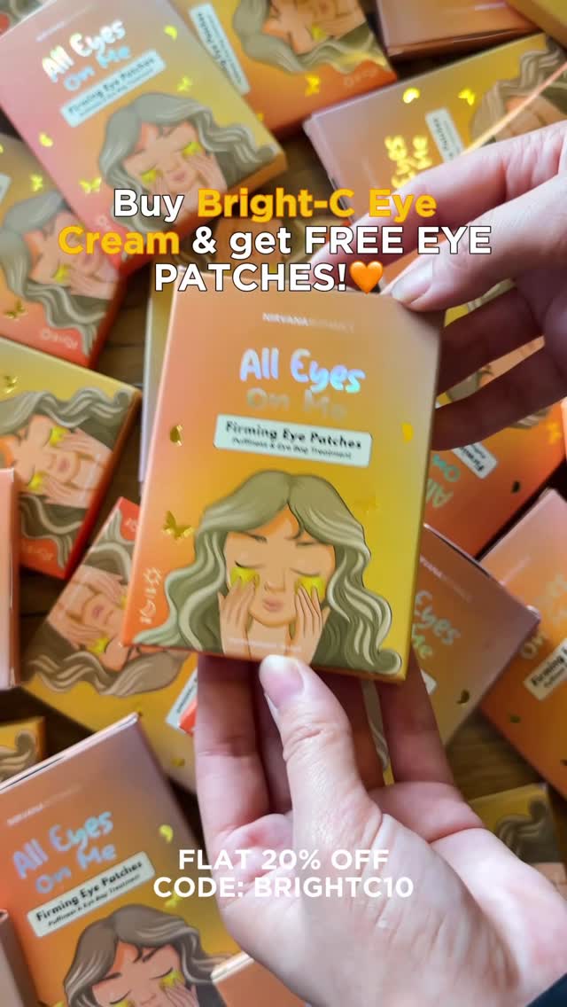 FREE EYE PATCHES! 🥹🧡 Your fave Bright-C Eye Cream just got a glow-up — now 10x more powerful & lighter than before! 💫
✨ 20% OFF with code: BRIGHTC10
Free “All Eyes On Me” patches with every order!
Order @nirvanabotanics