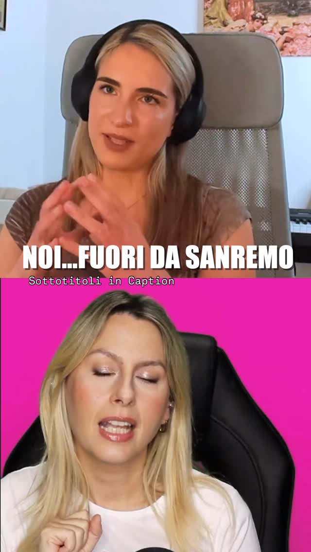 A: Un’altra domanda che ti voglio fare invece,riguarda la musica italiana?
C: Anche in quell’ambito abbiamo dei gusti simili ti dico anche perché ho visto che hai fatto un video, ad esempio su Alex Baroni che mi piace tantissimo…Proprio perché conosciamo il canto veramente secondo me chi lo conosce e chi l’ha studiato un po’ va in quella direzione lì secondo te che ne dici tu?
A: è assolutamente così perché ovviamente volenti o nolenti le imprecisioni magari la povertà di tecnica sentire magari che è un cantante non è capace a gestire il fiato a noi saltano molto di più. Poi voglio dire non è che per forza mi piacciono solo le grandi voci perché il mio autore italiano che proprio non potrei mai rinunciare alla sua musica, è Franco Battiato.
C: Eh, io proprio il primo video che ho fatto su YouTube è stato proprio su questo argomento: eeeh… ragazzi a Sanremo…poi l’uso dell’Autotune… non lo so, si è proprio persa l’arte del canto e poi non si capisce neanche più chi arriva lì il motivo per il quale si arriva poi in televisione, non si capisce il motivo perché di sicuro non è per meritocrazia!
A: Allora…ma chi vi ho portato? allora tu devi sapere che noi e la mia community e la community di 🌼Lea ci spacchiamo tutti i programmi che parlano di canto di danza e questo argomento torna sempre fuori. Sembra che l’unico sfogo dei cantanti sia attraverso certi no…percorsi che però non premiano la capacità e neanche la serietà alle volte del cantante. Come dici tu noi che siamo al di qua… e che non siamo lì tra l’altro, io non so come la pensi tu però io vorrei essere lì no? cioè Sanremo mi piacerebbe farlo.
C: Guarda, io ti dico che ho provato a fare Sanremo giovani per tre volte… Non mi hanno presa.