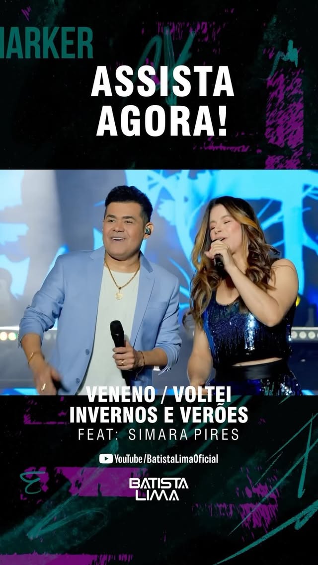 Corre lá no YOUTUBE.COM/BATISTALIMAOFICIAL e em todas as plataformas digitais
Voltei • Veneno • Invernos e Verões com @simarapires no DVD #BL180Minutos
@forrozaopromocoes
#batistalima #simarapires #dvd