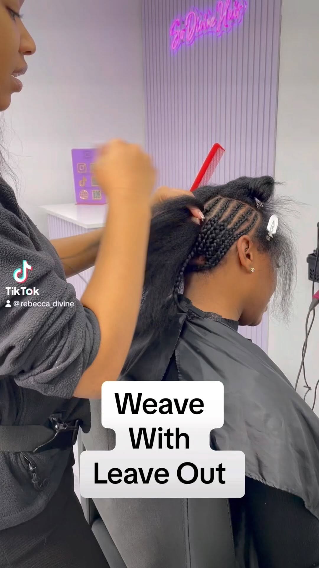 Y’all don’t know how long it is for me to edit videos 🥲😫 #weavewithleaveout #sewinweave #afrohair #naturalhair #sleekhairstyles