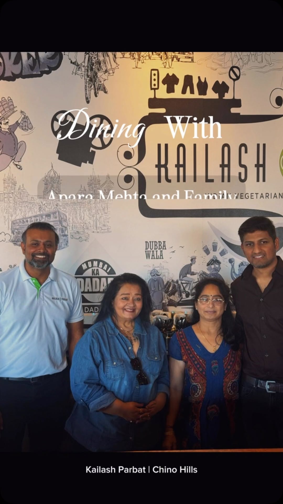We had the pleasure of welcoming the legendary actress Apara Mehta and her lovely family to Kailash Parbat Chino Hills! It was an honor to serve them our authentic Indian vegetarian dishes and be part of a memorable evening.
Thank you for dining with us and adding your warmth to our space!
#KailashParbat #AparaMehta #CelebrityGuest #ChinoHillsEats #AuthenticIndianFood #VegetarianEats #FamilyDining #FoodieExperience #TasteTheTradition 🍛✨ #FerozBhagat #PrithviPancholi #KhushaliJariwala