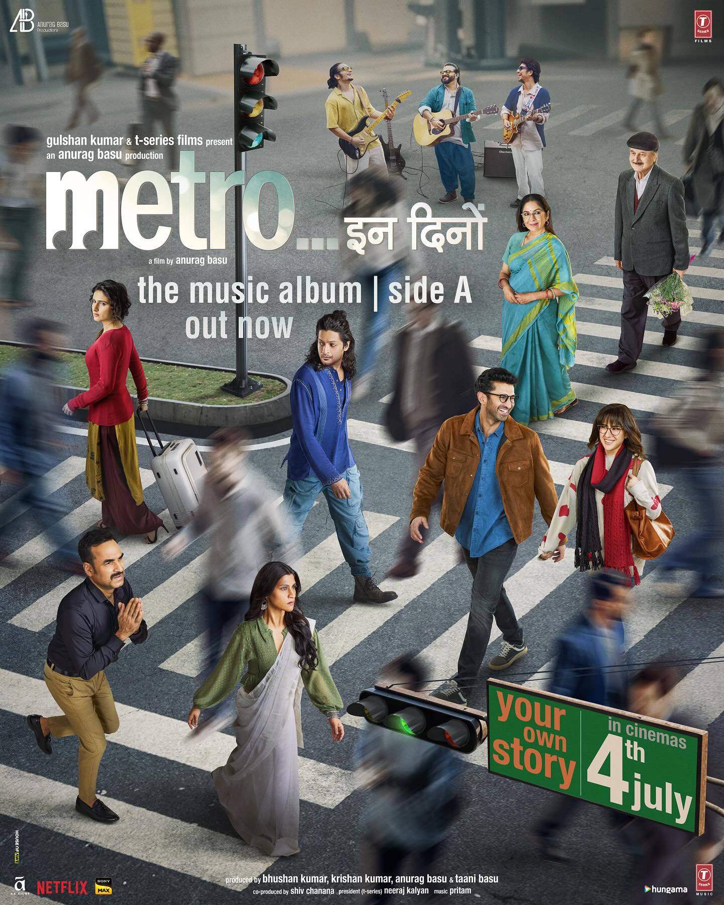 Side A is live, and it sounds just like falling (or staying) in love. 💘
Stay Tuned for Side B!
Catch your own story in cinemas on 4th July 2025!
#MetroInDino
@saraalikhan95 @anupampkher @neena_gupta @pankajtripathi @konkona @alifazal9 @fatimasanashaikh @anuragbasuofficial @ipritamofficial @arijitsingh @shashwatsinghofficial #QaisarUlJafri @isandeepshrivastava @raghavchaitanya @anuraagsharmarked @vishalmishraofficial @neeleshmisra @paponmusic @mominkhanofficial @sachettandonofficial @akasasing @mayurpuri #BhushanKumar #KrishanKumar @tseriesfilms @tseries.official @shivchanana @neerajkalyan24 @anuragbasuproductions @aafilms.official @tanibasu