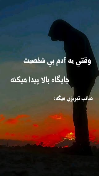 کسایی که از بالا میان پایین (سطح مالی) بهترین انتخاب برای معاشرت و رفاقت هستن چون تا زنده ان شخصیت بزرگ و ذاتیشون تغییر نمیکنه ، ولی امان از کسایی که از پایین اومدن بالا ، همیشه میخوان بفهمونن ک اون رئیسه و اون قویه و اون بالاتره پس هرگونه ازتباطی با این مدل ادما کنسله
فقیر کسیه که بخاطر پول یا موقعیتش بهش احترام میزارن👌 و وقتی اون رو نداشته باشن کسی آدم حسابشون نمیکنه
من تو زندگیم آدمهارو بر معیار شخصیت درونی و واقعیشون انتخاب میکنم نه وضعیت مالی و ظاهریشون ، همیشه هم با ادمایی ک از بالا به پایین اومدن ارتباط خوبی دارم
با این آدما فلافل خوردن حکم شام درباری داره
#انسان_شریف #فقیر #گوینده #گوینده_متن #آدم_حسابی #صائب_تبریزی #صدای_خاص #صدا #شعر #موزیک #موسیقی