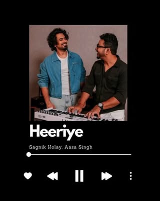 Song out now
Posted @withregram • @aasa.sing ‘HEERIYE’ 🧡 My Next Single with the extremely Talented @sagnikkolaymusic Is Releasing Super Soon! ⬅️Swipe left to check out the Teaser and the Date of the song! ✨
H&MU @makeupbyjitu