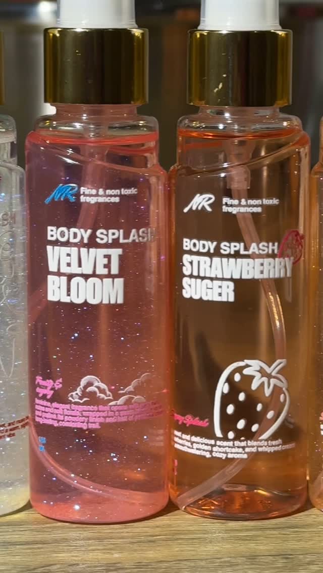 Set 5 body splashes + lip-balm honey backing 💝