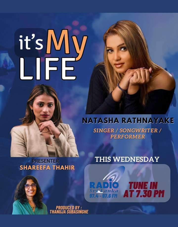 Tune in to It’s My Life featuring @natasharathnayake
#radiosrilanka #rsl #slbc #itsmylife