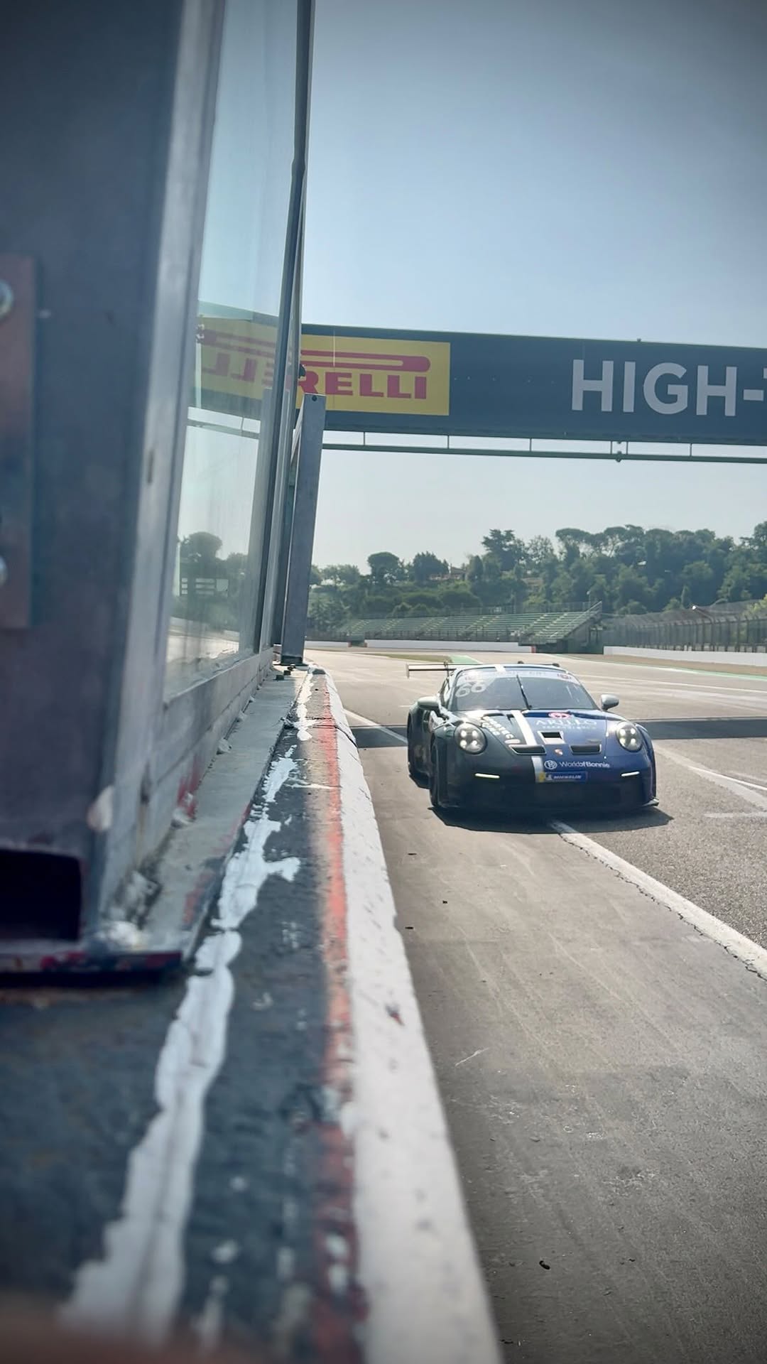 @patrickdempsey flying down the straight in his @Porsche GT3 Cup. @porsche.motorsport hits different. #raceborn