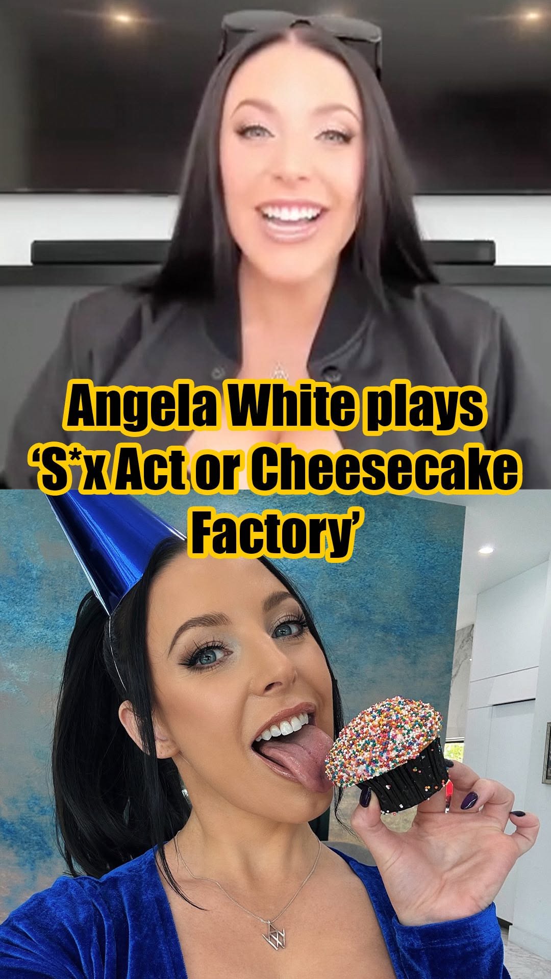@theangelawhite plays the clasic game, โS*x Act or Cheesecake Factory.โ (@zachnading)