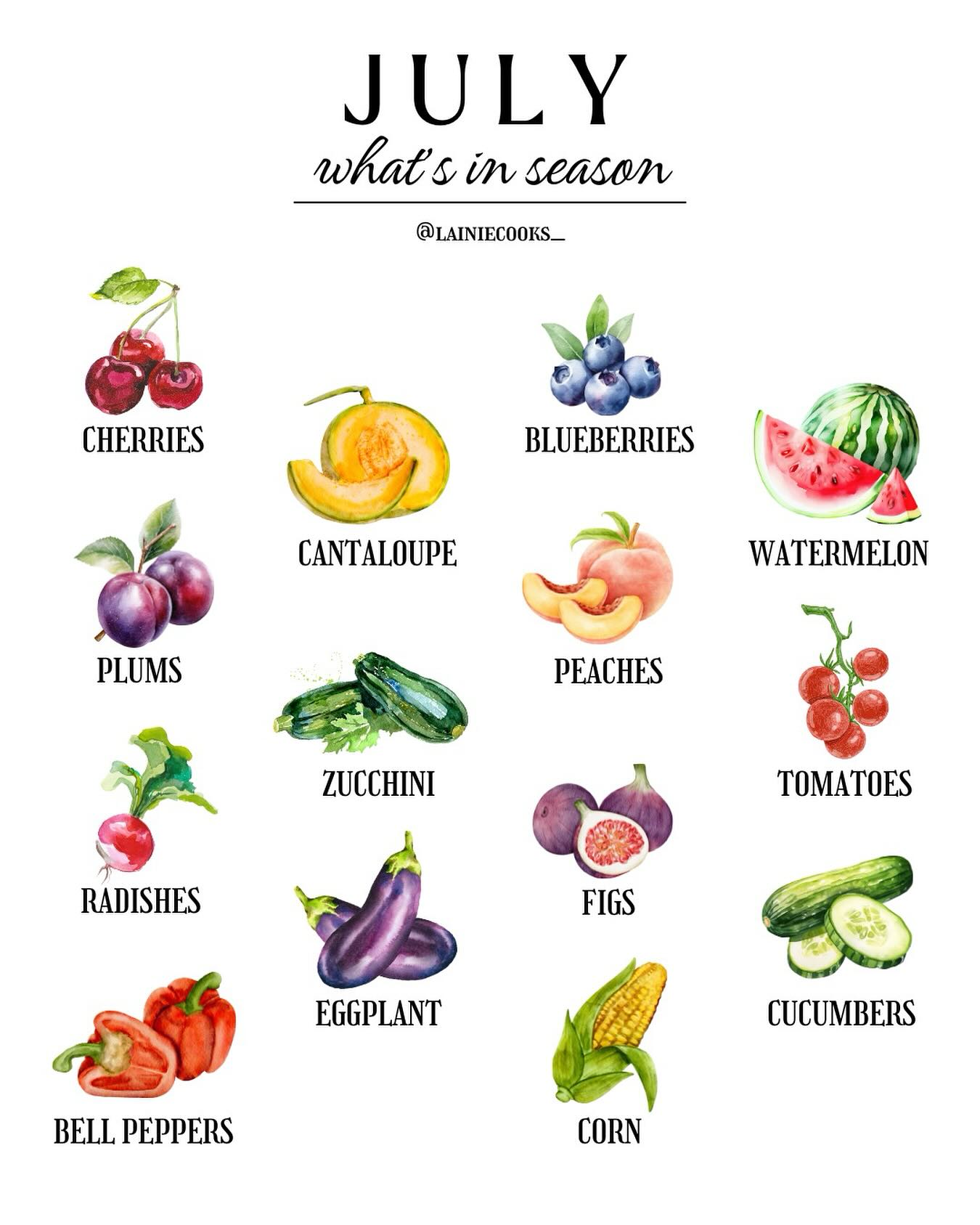 It’s July! ☀️
Summer produce is at its best right now… fresh, juicy, and full of flavor. Probably my favorite month of the year!
Look for tomatoes, peaches, corn, zucchini, and berries.
I love sharing what’s in season so we can enjoy more of the good stuff 🥰
Eating with the seasons means better taste and more nutrients!
#whatsinseason #julyproduce #eatlocal #farmersmarketfinds #seasonaleating