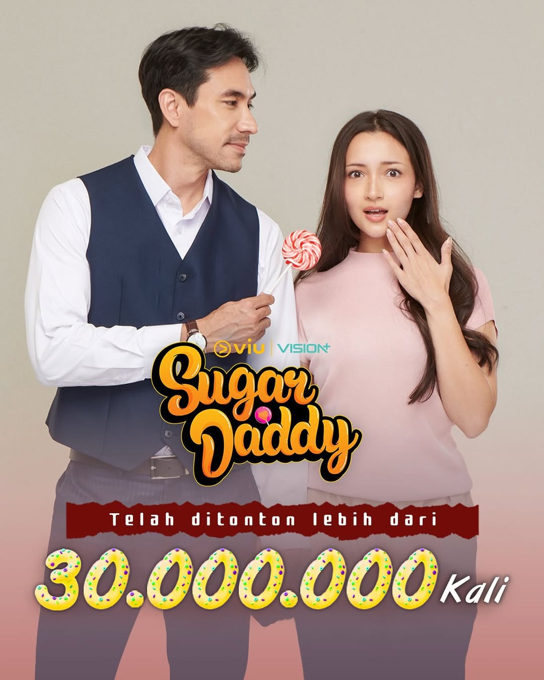 Tembus 30 juta kali!
Saksikan terus keseruannya ya!
#SugarDaddySeries
#SugarDaddyViu
#SugarDaddyTheSeries
#SugarDaddyVisionPlus
#UnlimitedProduction