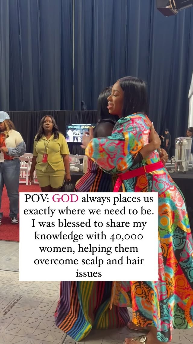 My ministry is dedicated to empowering women to achieve healthy SCALP and hair. Sharing my knowledge with 40,000 + women was an incredible honor. I hope my words inspired them to prioritize self-care and embrace their 4A,4B,4C beauty.
Thank you @sarahjakesroberts again for this opportunity 😘 @womanevolve
I would love to do more speaking engagements email me Atlantahairdoctor@gmail.com if you would like to have me 😍
I’ve developed a product that has helped over 99,000 women struggling with scalp and hair issues. It’s been a rewarding journey to witness the positive impact it’s had on their scalp and hair!!! So please don’t suffer in silence sister 👇🏾
If you are struggling with scalp or hair issues try our products today! The link is in my bio @atlantahairdoctor that could help you. Tag/Share