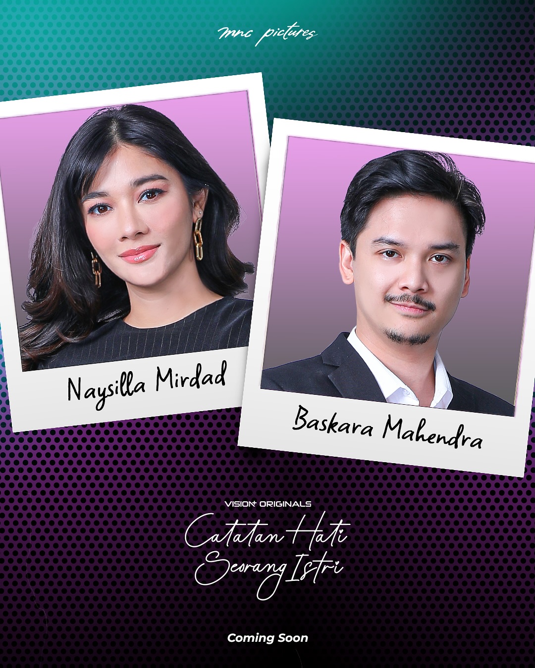 Inilah jajaran pemain Vision Plus Original Series, Catatan Hati Seorang Istri. 💕
Naysilla Mirdad sebagai HANNA
Baskara Mahendra sebagai PRAM
Audya Ananta sebagai KARIN
Amanda Rigby sebagai DINI
Reza Andriyanto sebagai VINO
Shindy Huang sebagai NAOMI
Emil Kusumo sebagai DANIEL
Arsyla Shakila Mirza sebagai ROSSA
Raffan Al Aryan sebagai NIKO
Zahra Macapagal Munik sebagai ASRI
Ghina Nisa sebagai NURMA
Hazman Al-Idrus sebagai WISNU
Maria Jessica sebagai WANDA
Hanifa sebagai GISEL
Siti Rochman sebagai RITA
Rini Harsono sebagai DEWI
Disutradarai oleh Sondang Pratama, nantikan #CatatanHatiSeorangIstri segera di @visionplusid ❤️
#MNCPictures #VisionPlus #StreamingIniItu #CHSITheSeries #NaysillaMirdad #BaskaraMahendra #AmandaRigby #AudyaAnanta