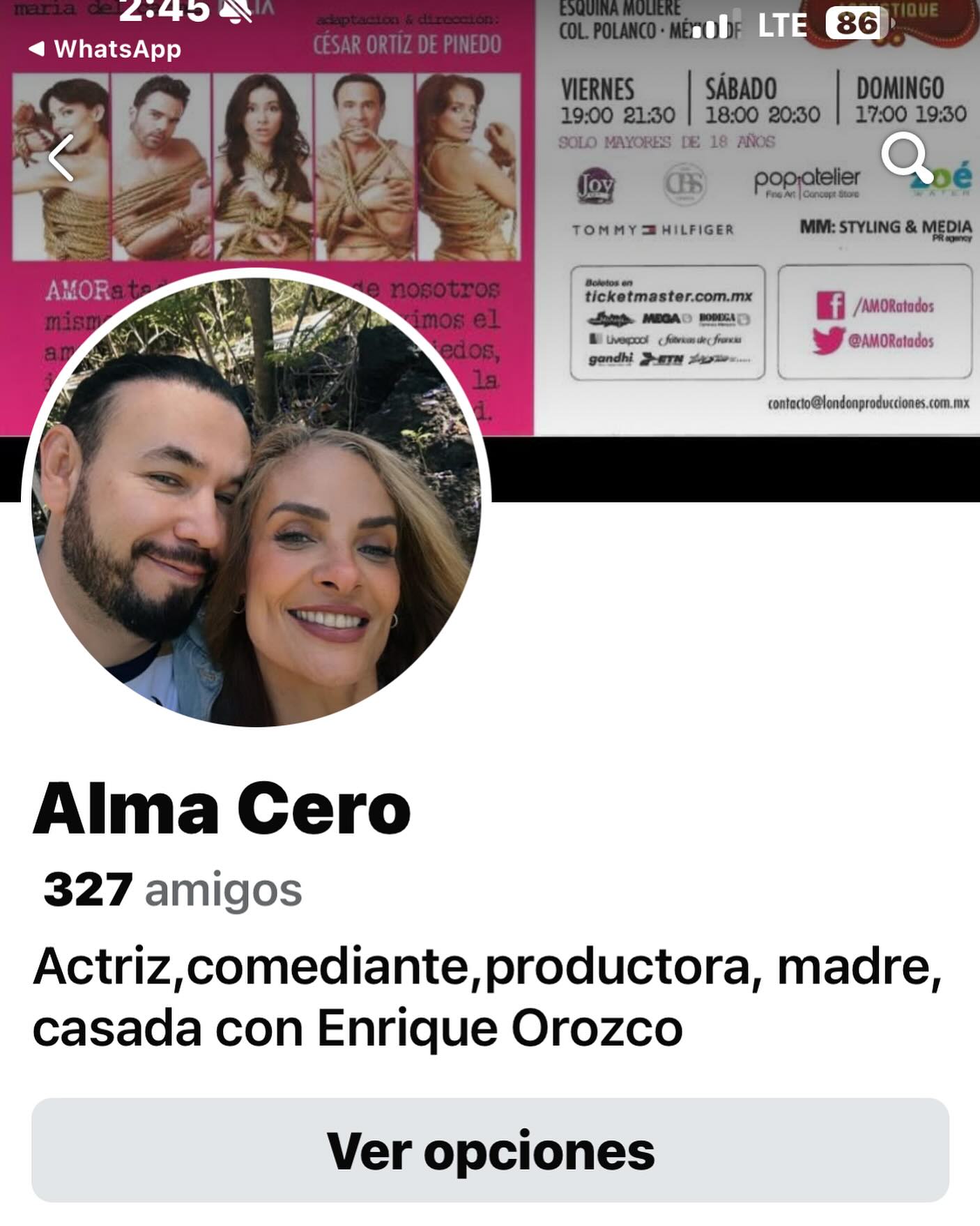 Familia querida, no se dejen engañar esta cuenta de Facebook que ven aquí arriba, se está haciendo pasar por mí y se está comunicando con mis seguidoras, para no sé qué campaña… les pido con el corazón, por favor me ayuden a reportarla y que por seguridad la bloqueen también.
Les agradezco mucho y les recuerdo Que tengan mucho cuidado de no compartir sus datos, ni fotos, ni nada por el estilo en Redes Sociales.
Es horrible, lo que estamos viviendo, pues mandan mensajes con mi voz hecha por inteligencia artificial les dejo el link aquí abajo 🚨🚨🚨🚨🚨🚨🚨🚨‼️‼️‼️‼️‼️‼️
@drenriqueorozco
@tvynovelasmex
@canalestrellas
⬇️⬇️⬇️⬇️⬇️⬇️⬇️⬇️⬇️
https://www.facebook.com/share/1FsqUhG8Kt/?mibextid=wwXIfr