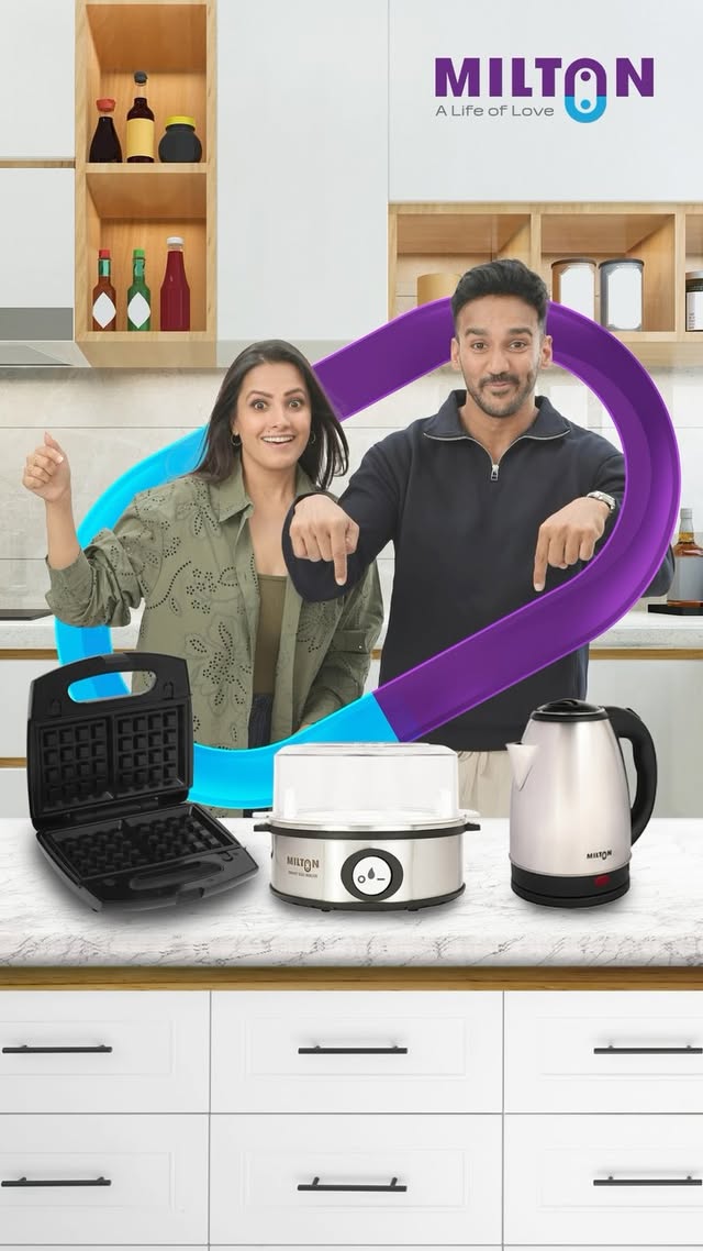 Rohit spoiling me makes me fall in love with him all over again. It’s the little things you do that keeps the spark alive, and creates A Life of Love. 💜💙
ANNOUNCING to our insta-fam that your beloved #Ronita is now the face of @miltonhomeappliances. We are really excited about this partnership because the brand is all about creating a healthy lifestyle by promoting nutritious home-cooked meals on their high-quality appliances.
The brand’s ethos is aligned with our value system as a couple, and we resonate with their ambitions of empowering millions of families like us to lead healthy lifestyles with nutritious, home-cooked meals, made on Milton’s high-quality products.
Let’s take this initiative forward together, taaki poori India bole #DilMilton💜💙
#MiltonHomeAppliances #MiltonEssentials #DilMilton #ALifeOfLove