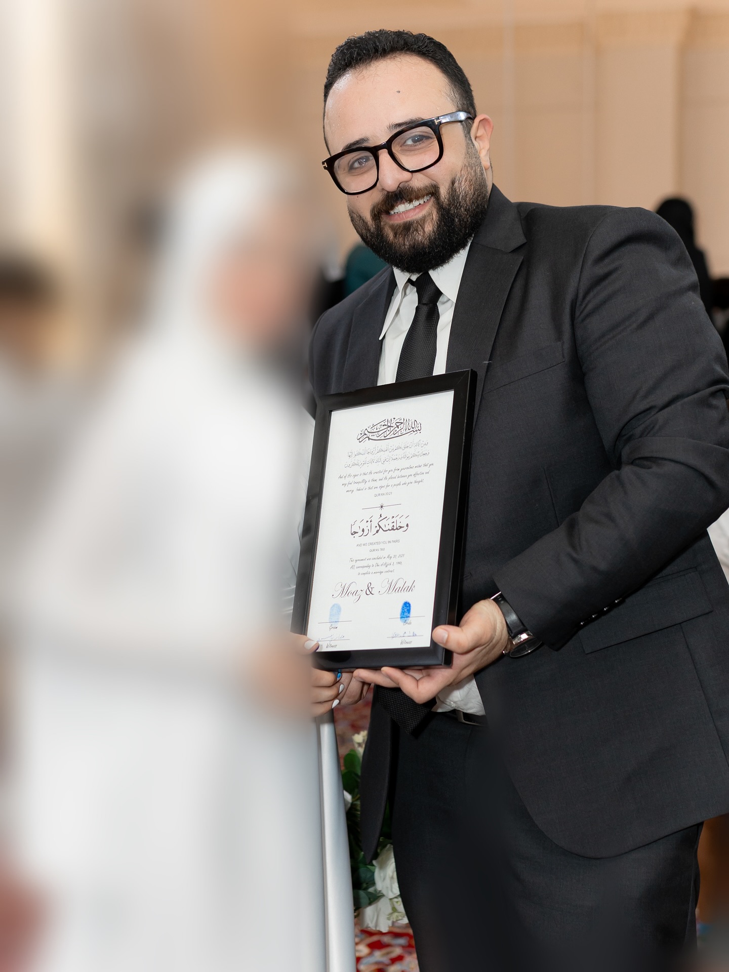 تم بحمد الله عقد قراني علي من اختارها قلبي واختارها الله لي لتكون شريكة لحياتي 👑♥️💍