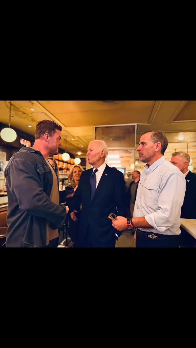 So our Reacher set got in the way of these legends.
Was a privilege and honor to meet the Biden family. They couldn’t have been more lovely. Kind, joyful, gracious and present.
We chatted briefly about simple stuff, like string theory and quantum entanglement. Then Joe beat me at arm wrestling. All in a day’s work.