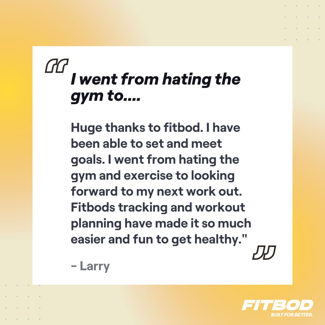 "I went from hating the gym to looking forward to my next workout." 🔥
Shoutout to our amazing Fitbod community for reminding us that progress isn’t just physical., it’s personal. 💪
With smart tracking that aligns to your fitness level and goals, Fitbod creates individualized workout plans that can turn a fitness journey into a lasting lifestyle.
It’s all about empowering you to become the strongest version of yourself. 👊
Ready to feel the shift? Your next workout is waiting. Try Fitbod free for 7 days at the link in bio ⤴️
#Fitbod #FitbodApp #strongereveryday #machinelearningfitness #fitnessjourney #fitnesslifestyle #smarttraining #fitness #fitnessmotivation
