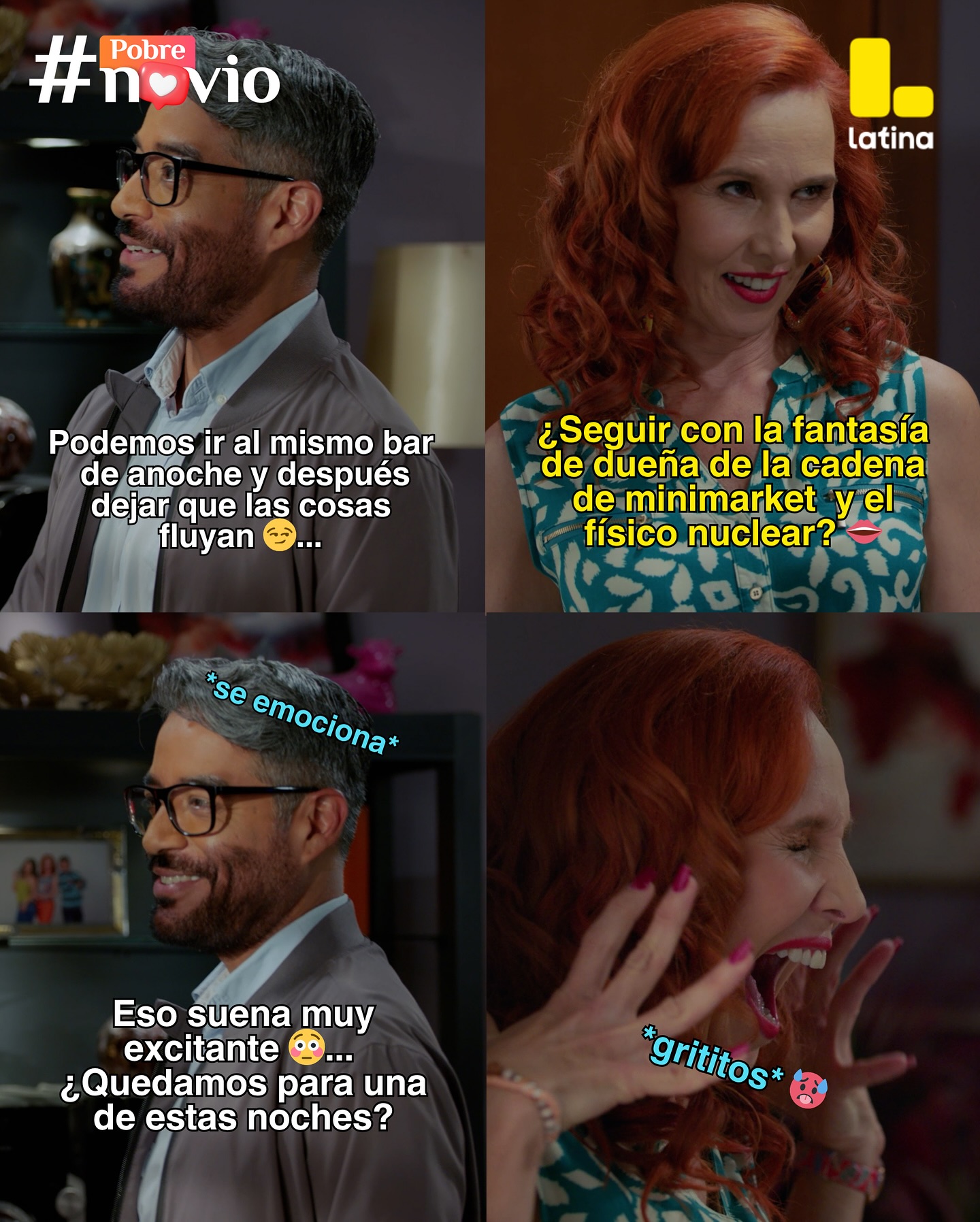 😏 PERO QUÉ COQUETOOOS 😳
➡ Mira #PobreNovio de lunes a viernes inmediatamente después de #ElGranChefFamosos a través de la señal de Latina y http://Latina.pe 🤩