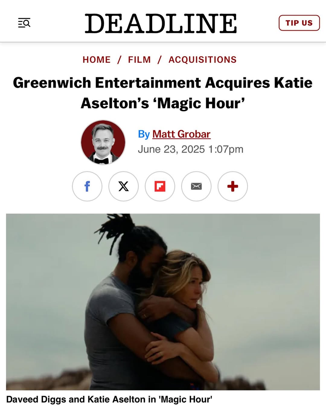 it is with great joy/pride/utter and complete glee that I can say MAGIC HOUR will get a theatrical release in 2026! what an amazing thing to make something with the people you love with the sole intention of feeding your starved creative soul and stretching yourself artistically in ways no one ever asked of you... and then to have it be received and appreciated the way it has? it's just been incredible.
(I feel like sally field receiving an oscar, but i'm just so happy)
this film is what it is because of each and every one of the beautiful pounding hearts of the small, yet oh-so-mighty team of people that made it. I will be forever grateful to each and every one of them. ✨🍌✨