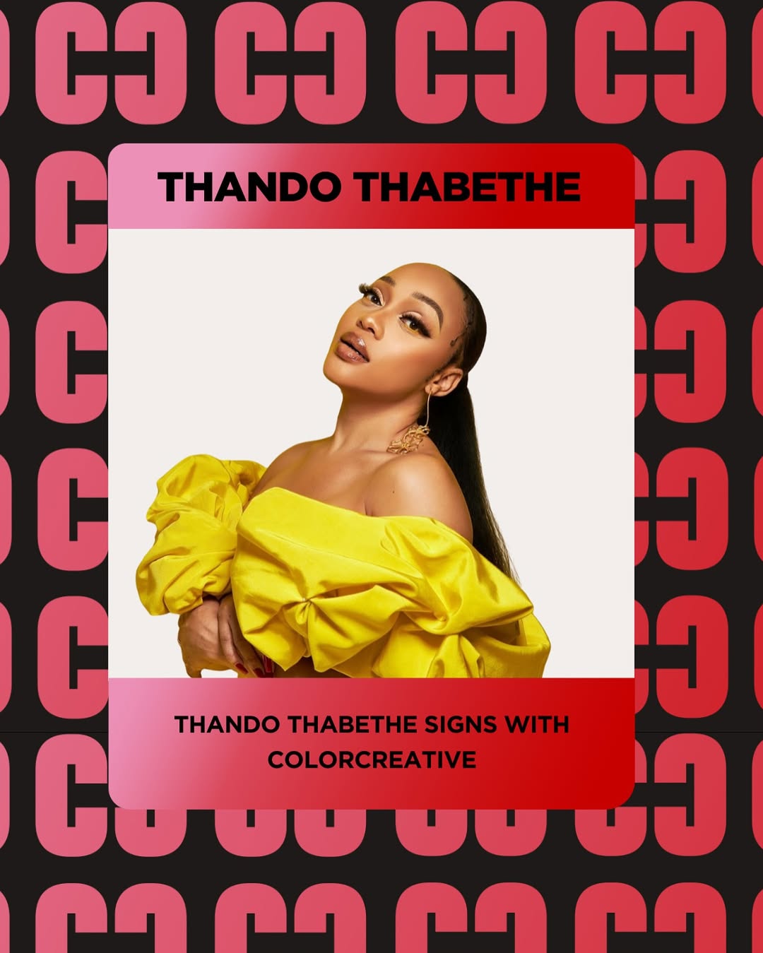 We are so excited to announce that multi-hyphenate creative @thando_thabethe will be joining the #ColorCreative roster! 👏🏾