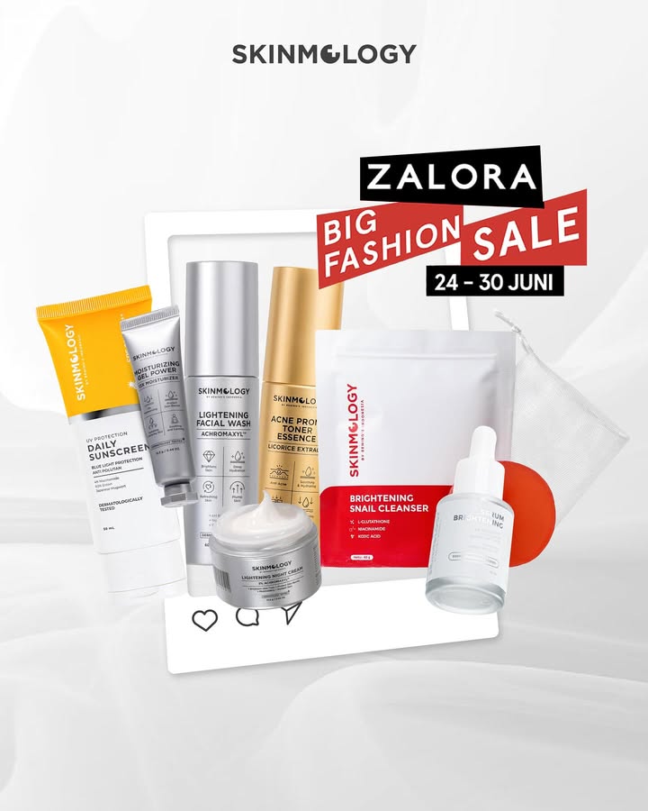 SKINMOLOGY x ZALORA PAYDAY BIG SALE!
Yess! Akhirnya produk-produk favorit kamu dari Skinmology sekarang sudah tersedia di ZALORA!🤩
Skinmology ada PAYDAY SALE dari tanggal 25-30 Juni! Banyak promo-promo menarik, jadi kamu jangan sampe ketinggalan‼️
#Skinmology #LockYourBright #skinmologybybeningsindonesia