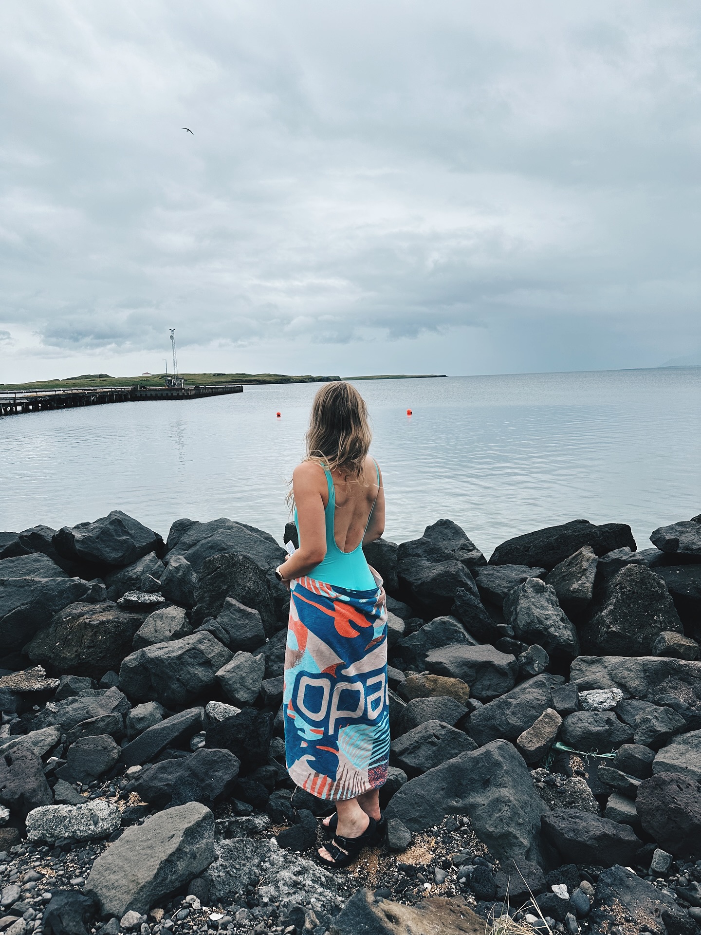 Sauna & Ocean swim session with @speedoiceland 🩵 #oceanswim #speedo #iceland