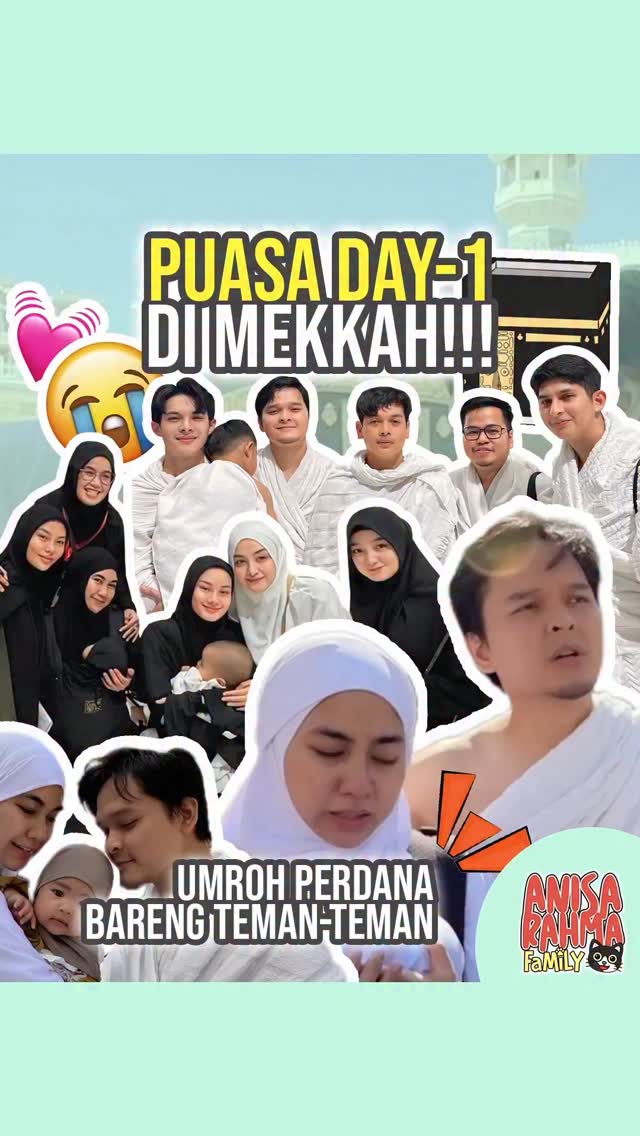 Vlog waktu umroh bulan puasa kemaren.. Aqila masih usia 5,5 bulan, langsung meluncurr yaa guys di Youtube : Anisa Rahma Family 😁