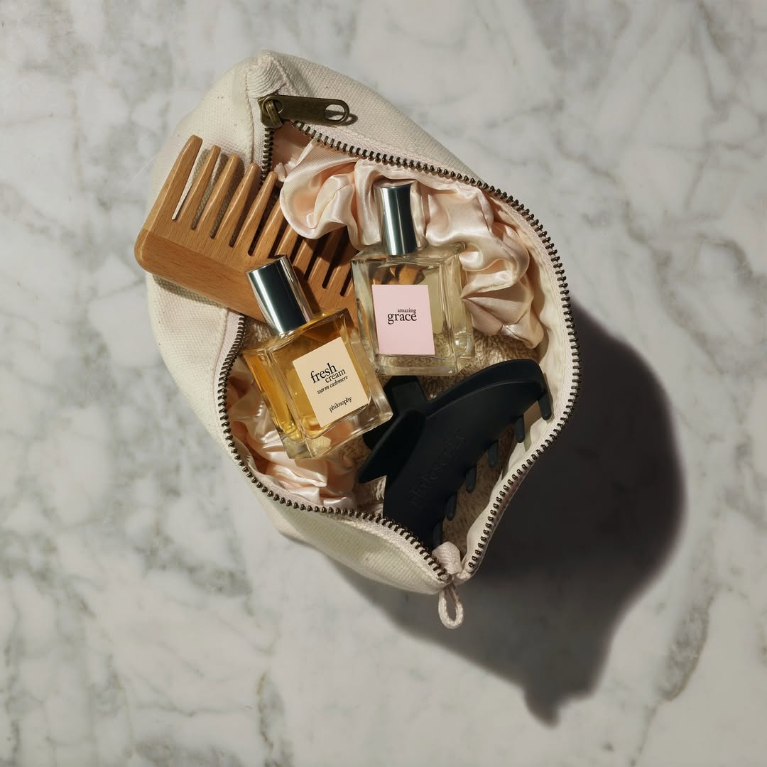 your favorite scents, now travel-ready. ✈️
take fresh cream warm cashmere—soft, cozy, & deliciously warm—or the timeless floral elegance of amazing grace with you wherever you roam.
shop tsa-friendly essentials now at philosophy.com