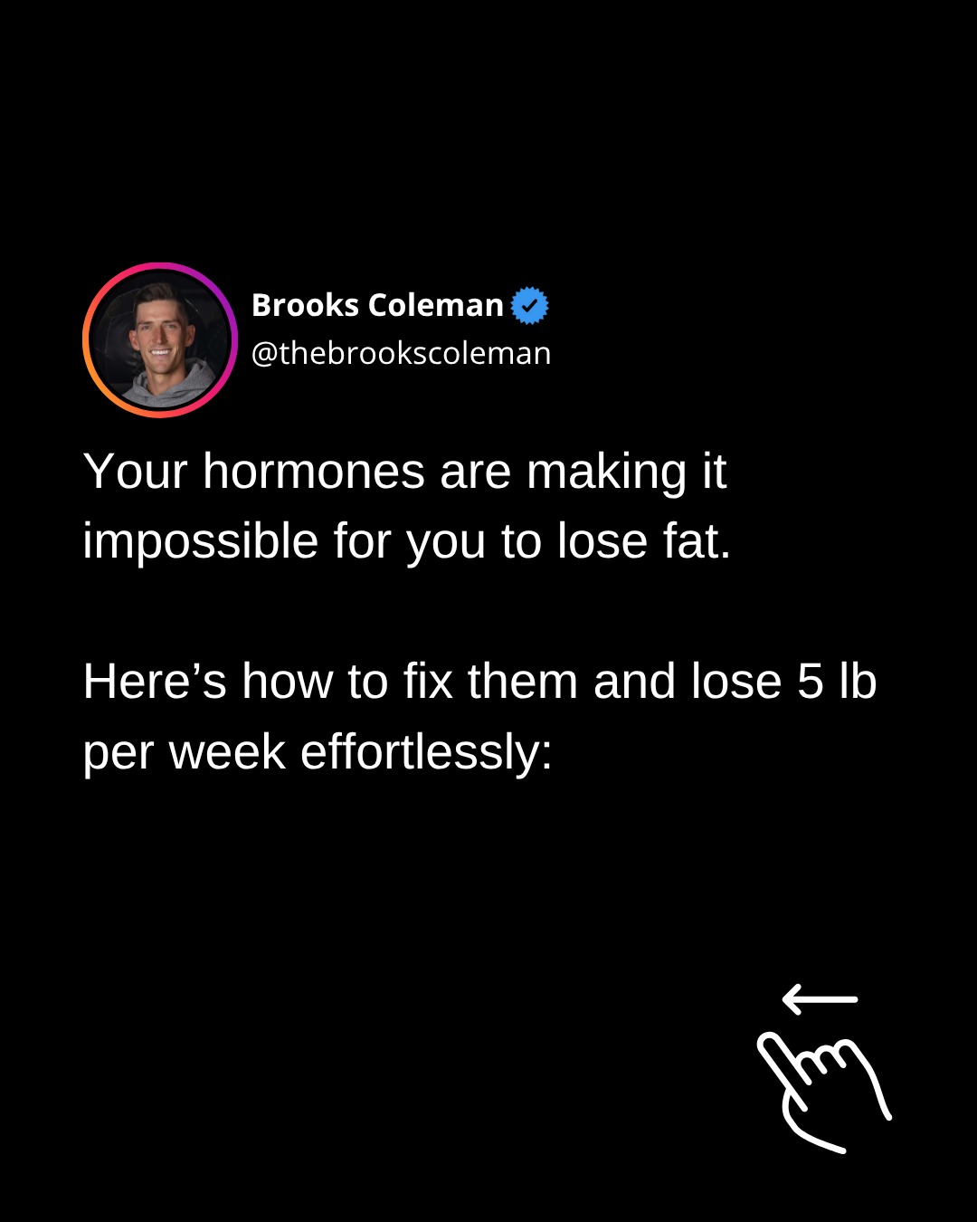 Made you look 😉
2 things can co exist...
Hormones can make body composition change harder.
Hormones also do not stop you from making body composition change.
Overall, I think lab work is a fantastic idea, but watch where you're coming at it from...
Are you looking for something to "fix" you?
Make everything easy?
Not going to happen.
But it can legitimately be helpful if something is going on, or even as a baseline for the future.
I partner with Marek Health for testing.
The base package includes:
27 tests and 84 biomarkers
45 minute lab review call
Lab report with optimal test ranges
Lifestyle & treatment recommendations for supplementation, pharmacology, nutrition, training, and lifestyle
Interested?
Just reply “labs” and I’ll give you an honest opinion on if it’s warranted or not and get you linked up if it makes sense.
