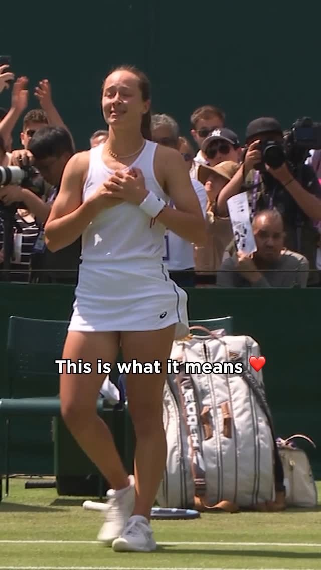 Court 17 witnessed something very special…
Zeynep Sonmez advances to the third round after her 7-5, 7-5 win against Xinyu Wang
#Wimbledon