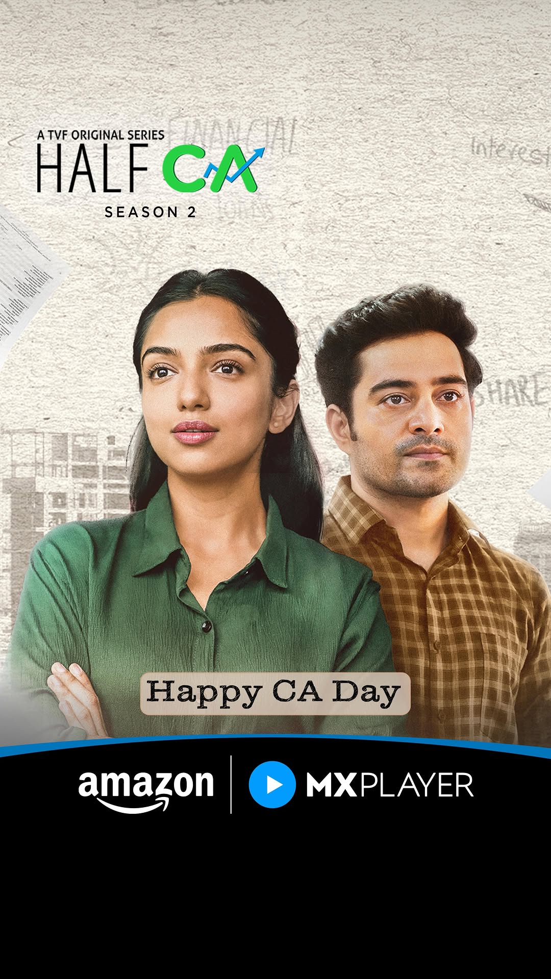 sapne dekhna koi CA se seekhe ❤️
this CA Day, we honour everyone jo CA bann ne ke sapne dekhta hai and everyone jinhone ye sapna poora kar liya 📈✨
Half CA Season 2, #ComingSoon #AmazonMXPlayer #CADay
@theviralfever @pratishmehta_ @peddinti_harish @baidasskhushbu @tatsat2728 @koshyvijay @ahsaassy_ @kaungyani @pritkamani @anmol555555 @roganjosh__
#HalfCA #HalfCAOnAmazonMXPlayer